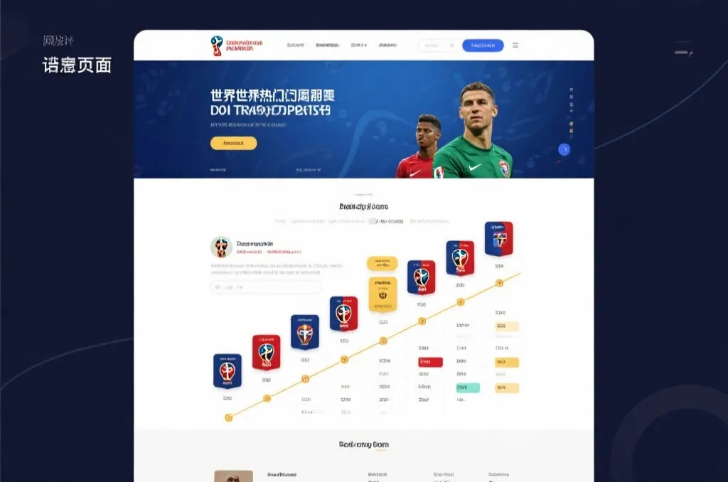 世界杯热门球队赛程与球星信息整合页面示意图